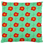 Flowers Pattern Ornament Template Large Cushion Case (Two Sides) Front