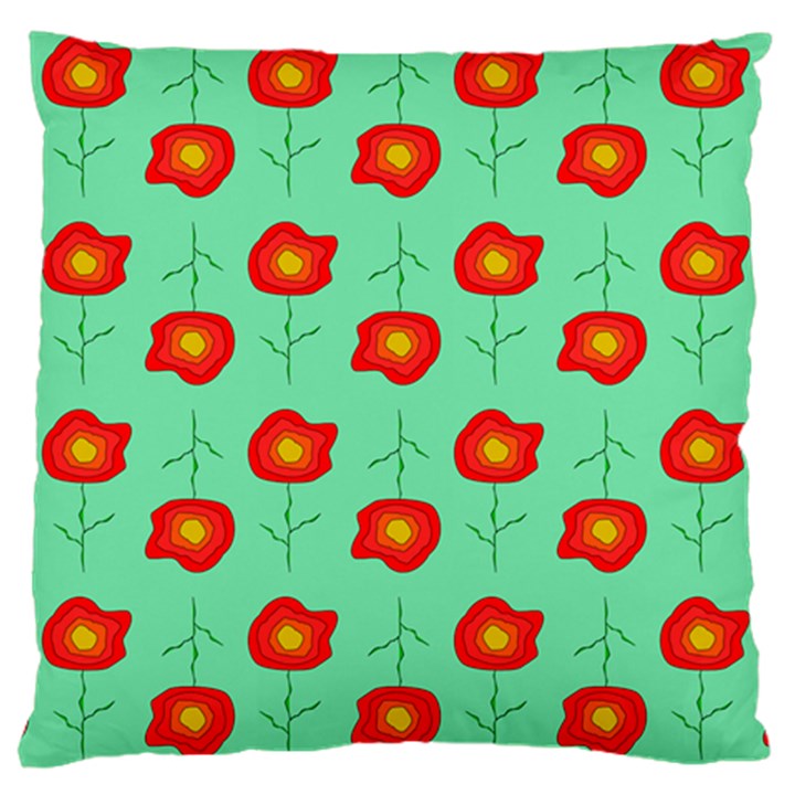 Flowers Pattern Ornament Template Large Cushion Case (Two Sides)