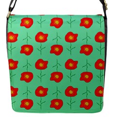 Flowers Pattern Ornament Template Flap Closure Messenger Bag (s) by Nexatart