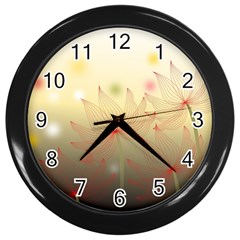 Flower Summer S Nature Plant Wall Clock (black) by Nexatart