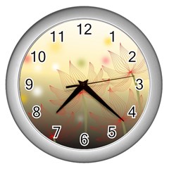 Flower Summer S Nature Plant Wall Clock (silver) by Nexatart