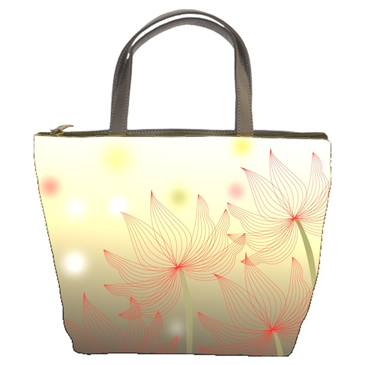 Flower Summer S Nature Plant Bucket Bag