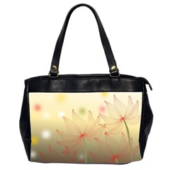 Flower Summer S Nature Plant Oversize Office Handbag (2 Sides)