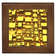 Cubes Grid Geometric 3d Square Framed Tiles by Nexatart