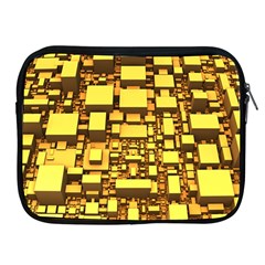 Cubes Grid Geometric 3d Square Apple Ipad 2/3/4 Zipper Cases by Nexatart