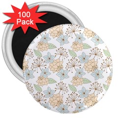 Dandelion Colors Nature Flower 3  Magnets (100 pack)