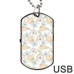 Dandelion Colors Nature Flower Dog Tag USB Flash (Two Sides)