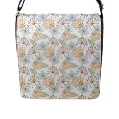 Dandelion Colors Nature Flower Flap Closure Messenger Bag (L)