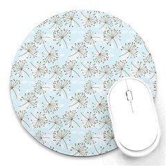 Tooth Of Lion Dandelion Round Mousepads by Nexatart