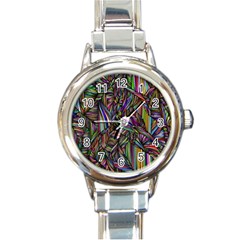 Background Wallpaper Abstract Lines Round Italian Charm Watch by Nexatart