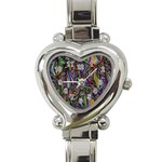 Background Wallpaper Abstract Lines Heart Italian Charm Watch Front