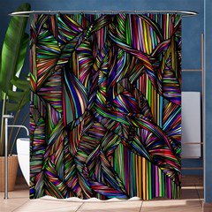 Background Wallpaper Abstract Lines Shower Curtain 60  X 72  (medium)  by Nexatart