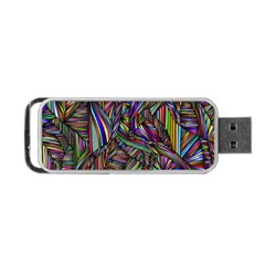 Background Wallpaper Abstract Lines Portable Usb Flash (one Side) by Nexatart