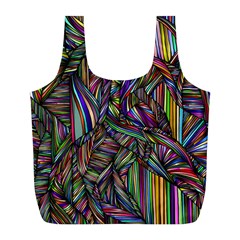 Background Wallpaper Abstract Lines Full Print Recycle Bag (l) by Nexatart