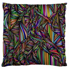 Background Wallpaper Abstract Lines Large Flano Cushion Case (one Side)