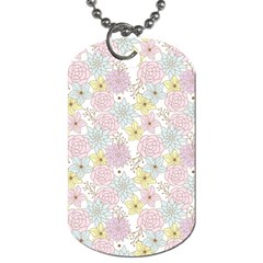 Dandelion Colors Flower Nature Dog Tag (two Sides) by Nexatart