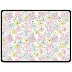 Dandelion Colors Flower Nature Fleece Blanket (large)  by Nexatart