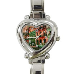 Havana Cuba Architecture Capital Heart Italian Charm Watch by Nexatart