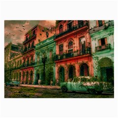 Havana Cuba Architecture Capital Large Glasses Cloth by Nexatart