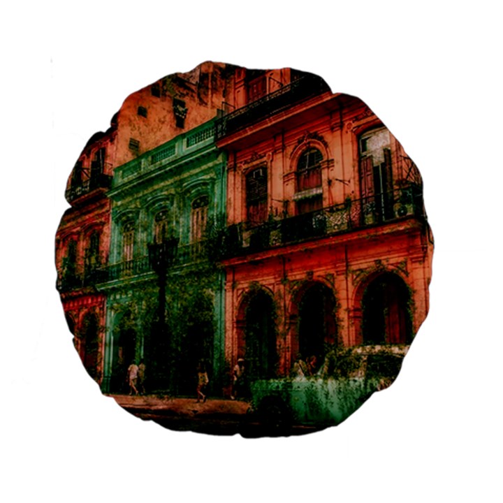 Havana Cuba Architecture Capital Standard 15  Premium Round Cushions