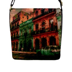 Havana Cuba Architecture Capital Flap Closure Messenger Bag (l) by Nexatart