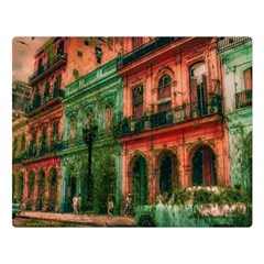 Havana Cuba Architecture Capital Double Sided Flano Blanket (large)  by Nexatart