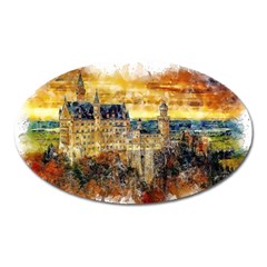 Architecture Castle Fairy Castle Oval Magnet