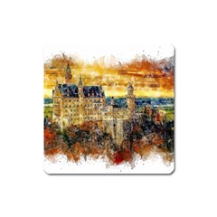 Architecture Castle Fairy Castle Square Magnet