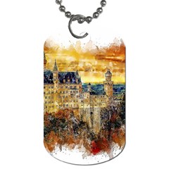 Architecture Castle Fairy Castle Dog Tag (one Side)