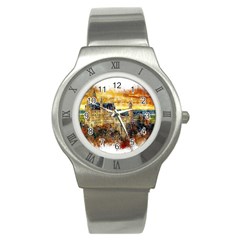 Architecture Castle Fairy Castle Stainless Steel Watch