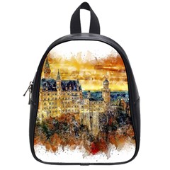 Architecture Castle Fairy Castle School Bag (small) by Nexatart