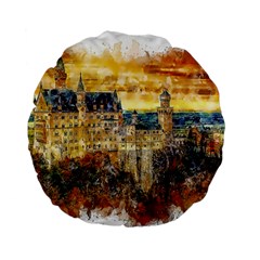 Architecture Castle Fairy Castle Standard 15  Premium Round Cushions by Nexatart