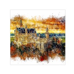 Architecture Castle Fairy Castle Small Satin Scarf (square) by Nexatart