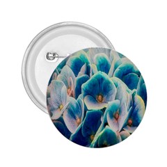 Hydrangeas Blossom Bloom Blue 2 25  Buttons by Nexatart