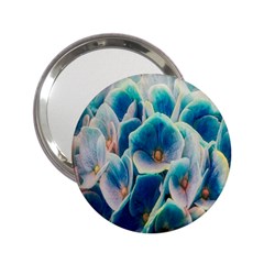 Hydrangeas Blossom Bloom Blue 2 25  Handbag Mirrors by Nexatart