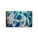 Hydrangeas Blossom Bloom Blue Magnet (Name Card) Front