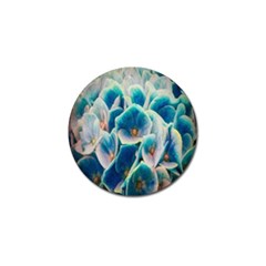 Hydrangeas Blossom Bloom Blue Golf Ball Marker by Nexatart