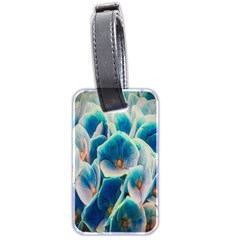 Hydrangeas Blossom Bloom Blue Luggage Tags (two Sides) by Nexatart