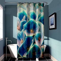 Hydrangeas Blossom Bloom Blue Shower Curtain 36  X 72  (stall) 