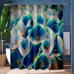 Hydrangeas Blossom Bloom Blue Shower Curtain 60  X 72  (medium) 