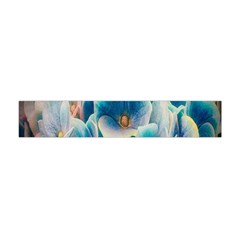 Hydrangeas Blossom Bloom Blue Flano Scarf (mini)