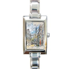 Altstadt Hattingen Ruhr Trail Rectangle Italian Charm Watch by Nexatart