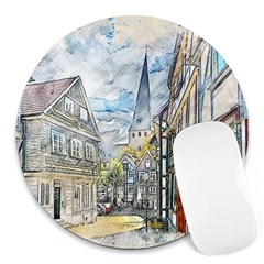 Altstadt Hattingen Ruhr Trail Round Mousepads by Nexatart