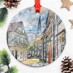 Altstadt Hattingen Ruhr Trail Ornament (round)