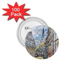 Altstadt Hattingen Ruhr Trail 1 75  Buttons (100 Pack) 