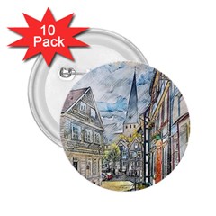 Altstadt Hattingen Ruhr Trail 2 25  Buttons (10 Pack)  by Nexatart