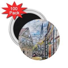 Altstadt Hattingen Ruhr Trail 2 25  Magnets (100 Pack) 