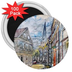 Altstadt Hattingen Ruhr Trail 3  Magnets (100 Pack) by Nexatart