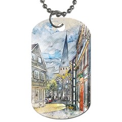 Altstadt Hattingen Ruhr Trail Dog Tag (two Sides) by Nexatart