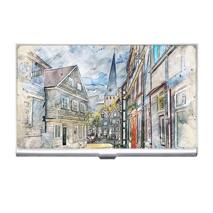 Altstadt Hattingen Ruhr Trail Business Card Holder